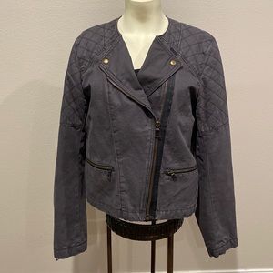 Gap Asymmetrical Zip Quilted Moto Jacket